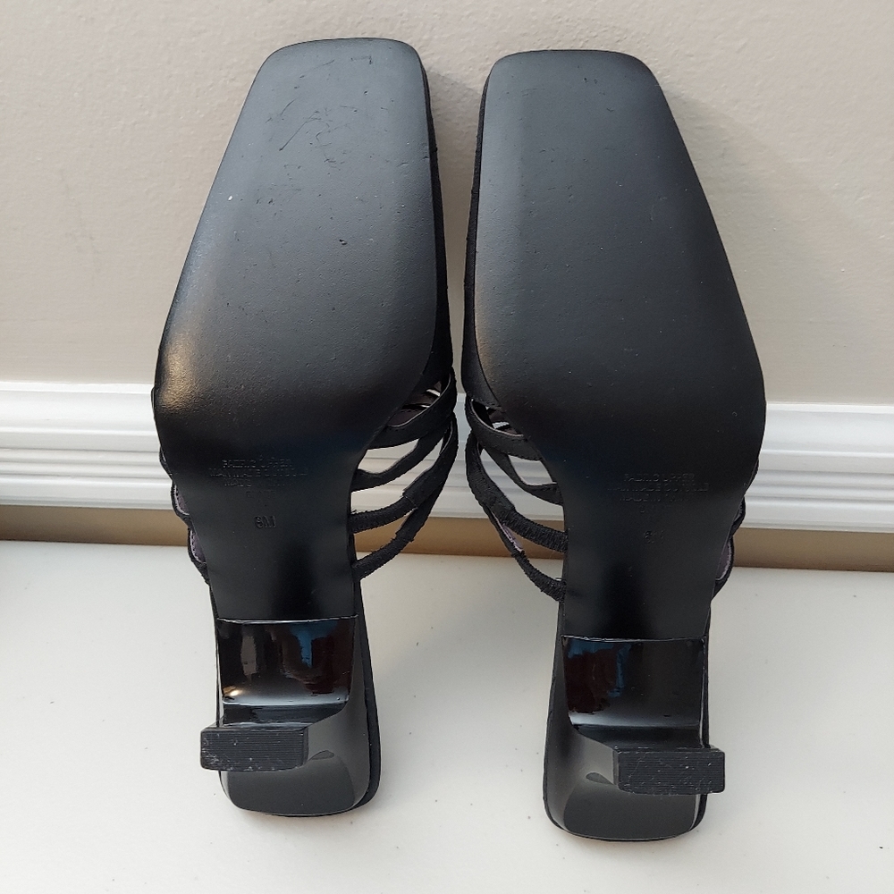 Hillard and Hanson black fabric slide. Size 6 - Picture 6 of 8